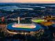 Helsingin Olympiastadion avattiin mittavan peruskorjauksen jälkeen elokuussa 2020. Hankkeessa maan alle louhittiin uusia tiloja kahteen kerrokseen. Kuva Matti Immonen.