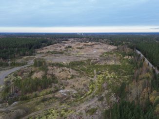 Nordi oy:n suunnitellun aurinkovoimalan hankealue Kokemäen Ronkankankaalla.