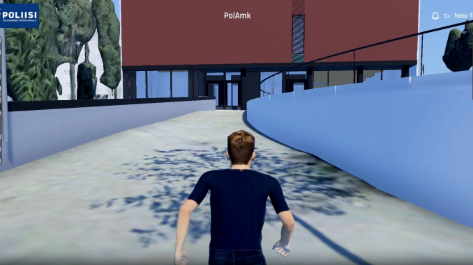 Uhkatilanteiden simulointia Tampereella. Sitowise oyj:n Poliisiammattikorkeakoululle Tampereen Hervantaan rakentama digitaalinen kaksonen, joka kuitenkin odottaa vielä reaaliaikaista datansiirtoa. Kuva: Poliisiammattikorkeakoulu.