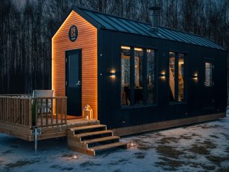Egoa Jättipiilo liikuteltava mökki Asuntomessut