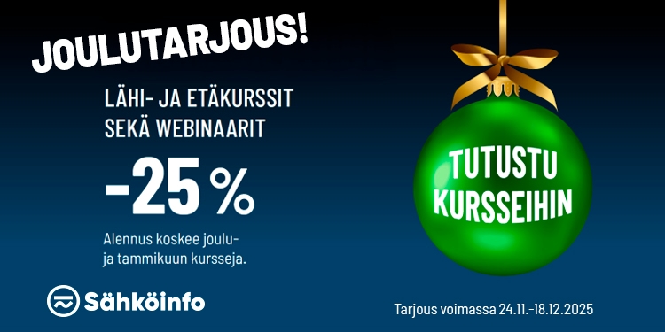Sähköinfon joulutarjous
