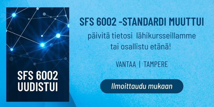 SFS 6002 uudistui -koulutus Sähköinfo