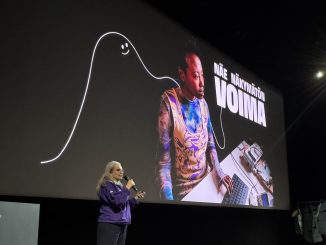 Sähköteknisen kaupan liiton toimitusjohtaja Sallamaari Muhonen nosti esiin yleistä asiaa kampanjasta ja sähköalasta, eri koulutusmahdollisuuksista ja urapoluista.