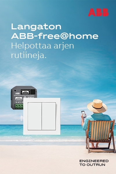 Langaton ABB-free@home on moderni älykotijärjestelmä, joka on suunniteltu helpottamaan kotien automaatiota ja tarjoamaan käyttäjälle joustavuutta sekä tarpeen mukaan laajennettavaa kokonaisuutta.
